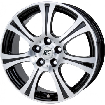 8x18 ET35 - LK5/120 ML72.6 RC-Design RC15 schwarz glanz voll-poliert