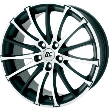 8x18 ET35 - LK5/120 ML72.6 RC-Design RC18 schwarz-matt front-poliert