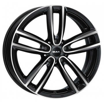 6.5x16 ET46 - LK5/120 ML72.6 Mak Oxford black mirror