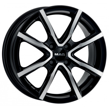 6.5x16 ET30 - LK4/98 ML58.1 Mak Milano 4 black mirror