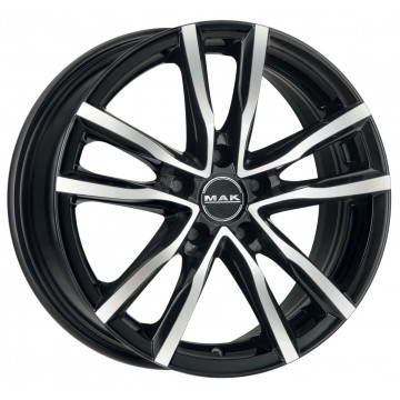 7x18 ET55 - LK5/100 ML56.1 Mak Milano 5 black mirror