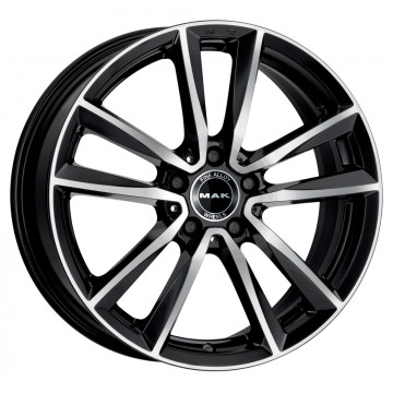 7.5x17 ET52.5 - LK5/112 ML66.6 Mak Bremen black mirror