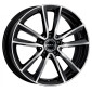 7.5x17 ET52.5 - LK5/112 ML66.6 Mak Bremen black mirror