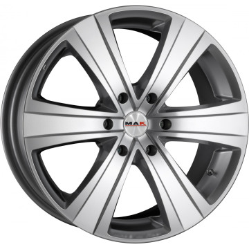 7.5x17 ET46 - LK6/139.7 ML67.1 Mak Fuoco 6 hyper silver