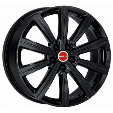 9.5x22 ET49 - LK5/120 ML72.6 Mak Birmingham gloss black