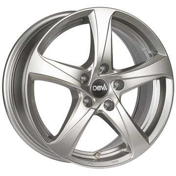 7x17 ET48 - LK5/108 ML74.1 DBV 5SP 001 shadow silber glänzend lackiert