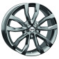 9x21 ET50 - LK5/112 ML66.5 Autec Typ U - Uteca titansilber