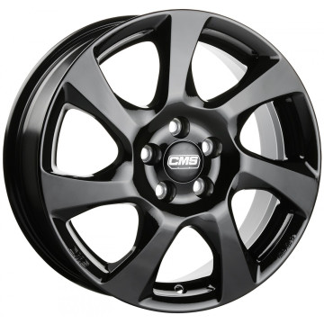 6.5x16 ET46 - LK5/100 ML57.1 CMS C24 complete black gloss