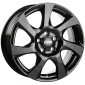 7x17 ET48 - LK5/108 ML65.1 CMS C24 complete black gloss