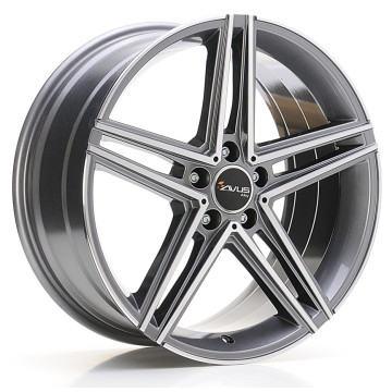 8.5x18 ET45 - LK5/112 ML66.6 Avus Racing AC-515 anthracite polished