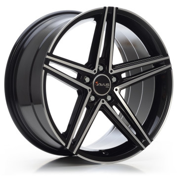 8.5x19 ET35 - LK5/112 ML66.5 Avus Racing AC-515 black polished