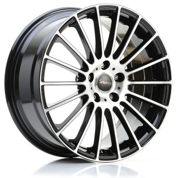 6.5x16 ET40 - LK4/108 ML63.4 Avus Racing AC-M03 black polished