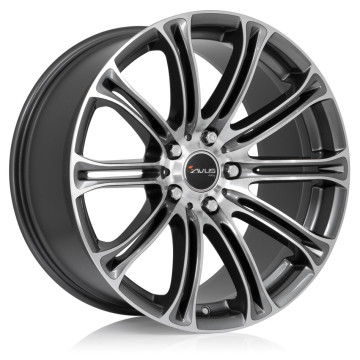 8x18 ET15 - LK5/120 ML72.6 Avus Racing AC-MB1 anthracite polished