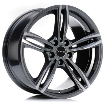 8x18 ET43 - LK5/120 ML72.6 Avus Racing AC-MB3 anthracite polished