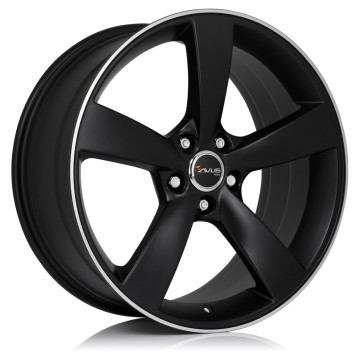 10x21 ET50 - LK5/112 ML66.5 Avus Racing AF10 matt black polished