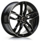 8x18 ET25 - LK5/112 ML66.6 Avus Racing AF16 black polished
