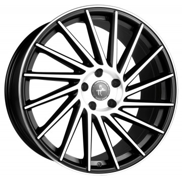 10x22 ET50 - LK5/112 ML66.6 Keskin KT17 Hurricane matt black front polish