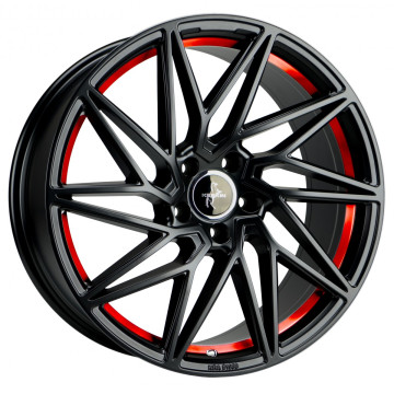8.5x19 ET30 - LK5/112 ML72.6 Keskin KT20 Future matt black red inside