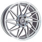 8x18 ET45 - LK5/112 ML72.6 Keskin KT20 Future silver front polish