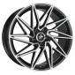 8x18 ET45 - LK5/112 ML72.6 Keskin KT20 Future black front polish