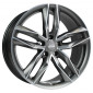8.5x20 ET45 - LK5/112 ML66.6 MAM RS3 matt palladium front polish