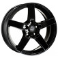 6.5x16 ET41 - LK5/115 ML70.2 2DRV WH31 schwarz glänzend lackiert