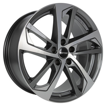 8x19 ET45 - LK5/108 ML63.4 GMP Katana anthracite polished