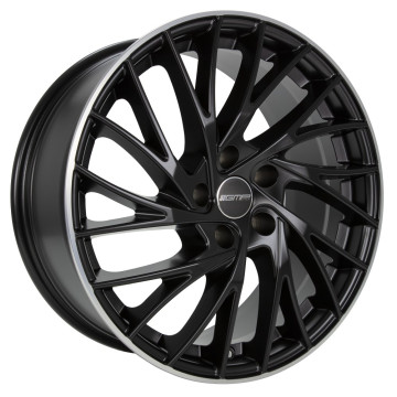 9x20 ET25 - LK5/112 ML66.6 GMP Enigma matt black diamond lip