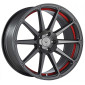 10.5x20 ET50 - LK5/112 ML73.1 Barracuda Project 2.0 mattgunmetal / Undercut Color Trim rot