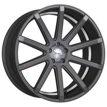 8.5x19 ET35 - LK5/112 ML73.1 Corspeed Deville gunmetal / Undercut Color Trim weiss - DS10