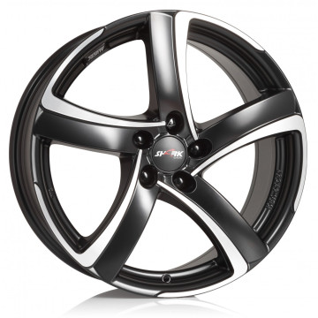 7x17 ET47 - LK4/100 ML54.1 Alutec Shark racing-black polished