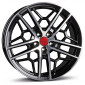 8.5x19 ET45 - LK5/108 ML72.5 Borbet GTY black rim polished glossy