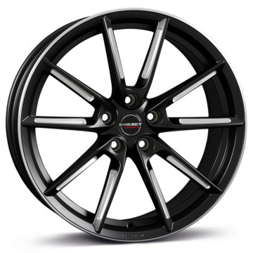 8x19 ET44 - LK5/112 ML57.1 Borbet LX black matt spoke rim polished