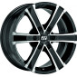 8x17 ET20 - LK6/114.3 ML66.1 MSW Sahara 6 gloss black full polished
