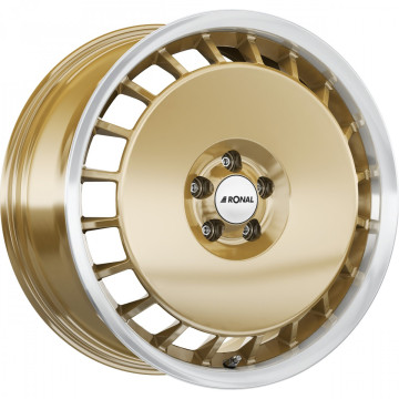 8x18 ET35 - LK5/100 ML68 Ronal R50 Aero racing-gold-hornkopiert