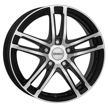 8x19 ET45 - LK5/112 ML57.1 Dezent TZ black polished