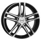 6x15 ET45 - LK4/108 ML63.4 Dezent TZ black polished