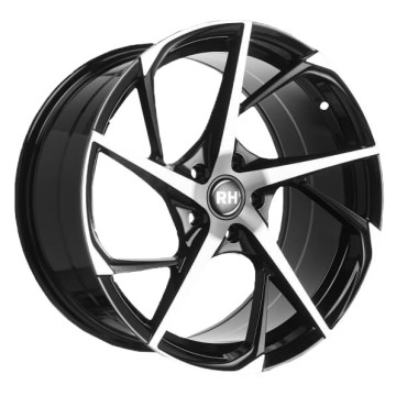 9.5x19 ET40 - LK5/120 ML74.1 RH Alurad RB12 schwarz voll poliert