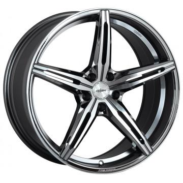 9.5x19 ET35 - LK5/112 ML66.6 Oxigin 23 Diamond black chrome polish