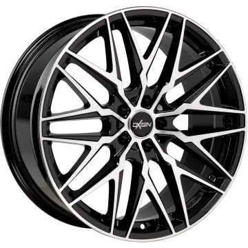 9x20 ET45 - LK5/112 ML66.6 Oxigin 25 Oxcross black full polish