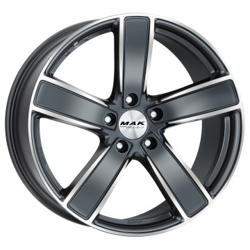 10x21 ET19 - LK5/112 ML66.45 Mak Turismo-D-FF gun metallic mirror