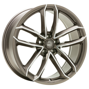 9x20 ET30 - LK5/112 ML66.6 2DRV WH33 platin grau hochglanzpoliert