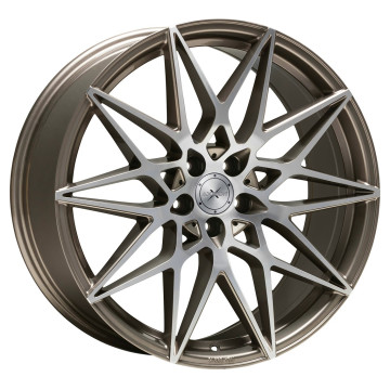 8.5x19 ET45 - LK5/108 ML72.6 Axxion AX9 platin grau hochglanzpoliert