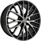9.5x22 ET37 - LK5/112 ML66.6 Etabeta Piuma-C black matt full polished