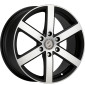 8x18 ET25 - LK6/139.7 ML106.1 Etabeta Robus black matt full polished