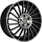 8.5x19 ET33 - LK5/120 ML72.6 Etabeta Venti-R black matt polish
