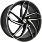 8.5x19 ET33 - LK5/120 ML78.1 Etabeta Heron black matt full polished