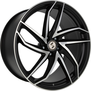 9.5x19 ET20 - LK5/112 ML66.55 Etabeta Heron-K black matt full polished