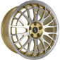 8.5x19 ET25 - LK5/112 ML78.1 Etabeta Unit gold lip spokes polish
