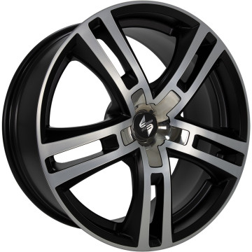 9x20 ET40 - LK5/112 ML66.6 Etabeta Uriel black matt polish - inox cap